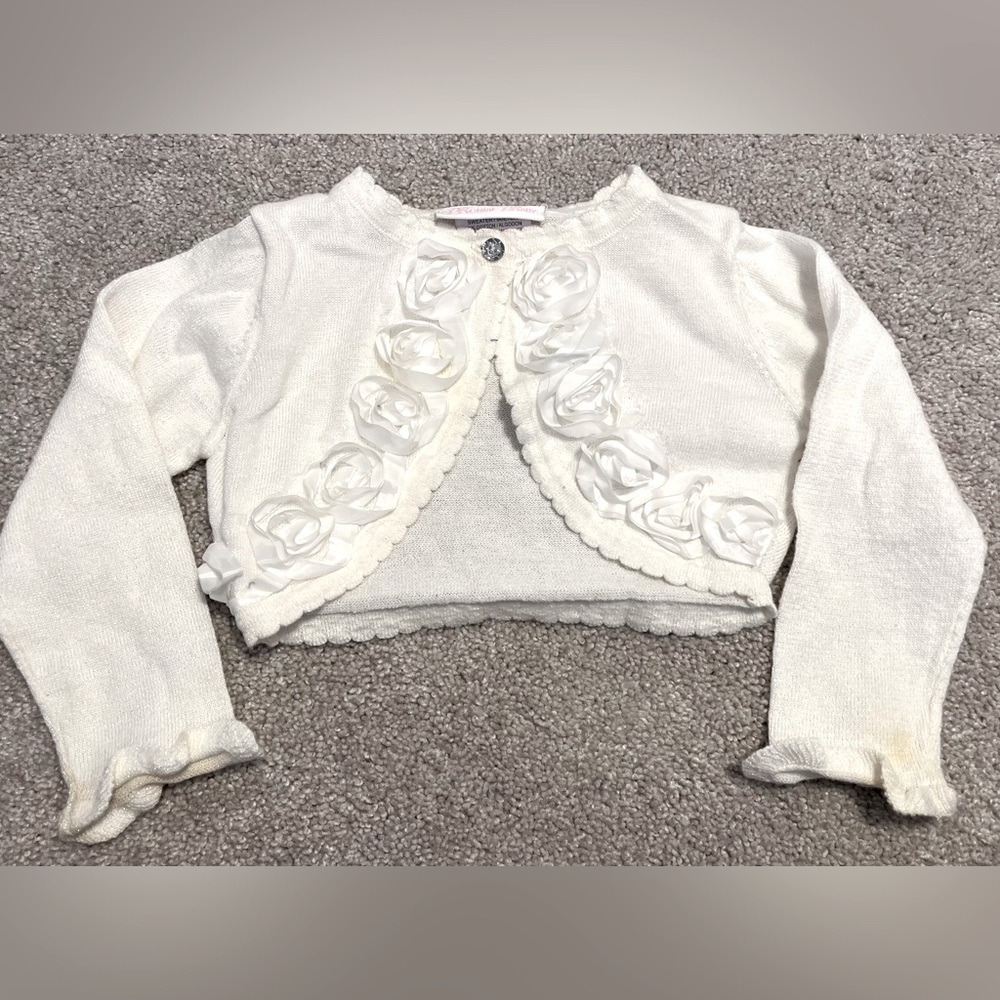 ⭐️ 5/$25 ⭐️ Elegant Sweater with Floral Accents 18M